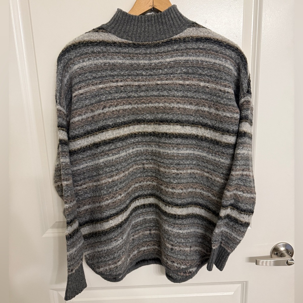American Eagle Striped Turtleneck Sweater